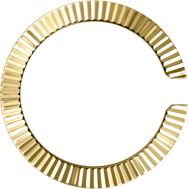 Sunburst Yellow Gold Ip Stainless Steel Single Time - Label In Brownies (750x750), Png Download