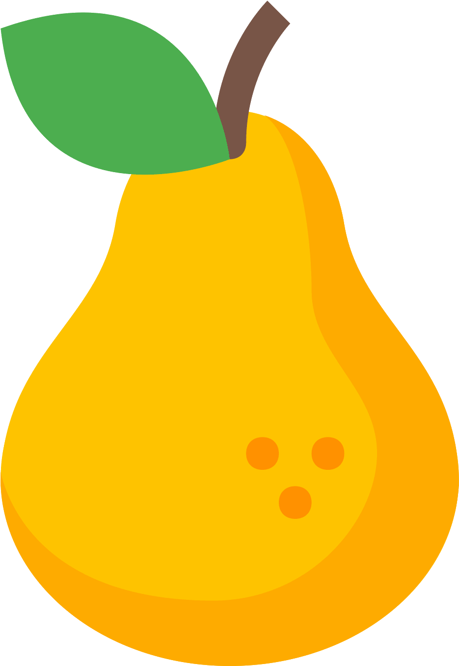 The Icon Is Shaped Like An Oval But The Bottom Half - Pera Vetor Png (1600x1600), Png Download