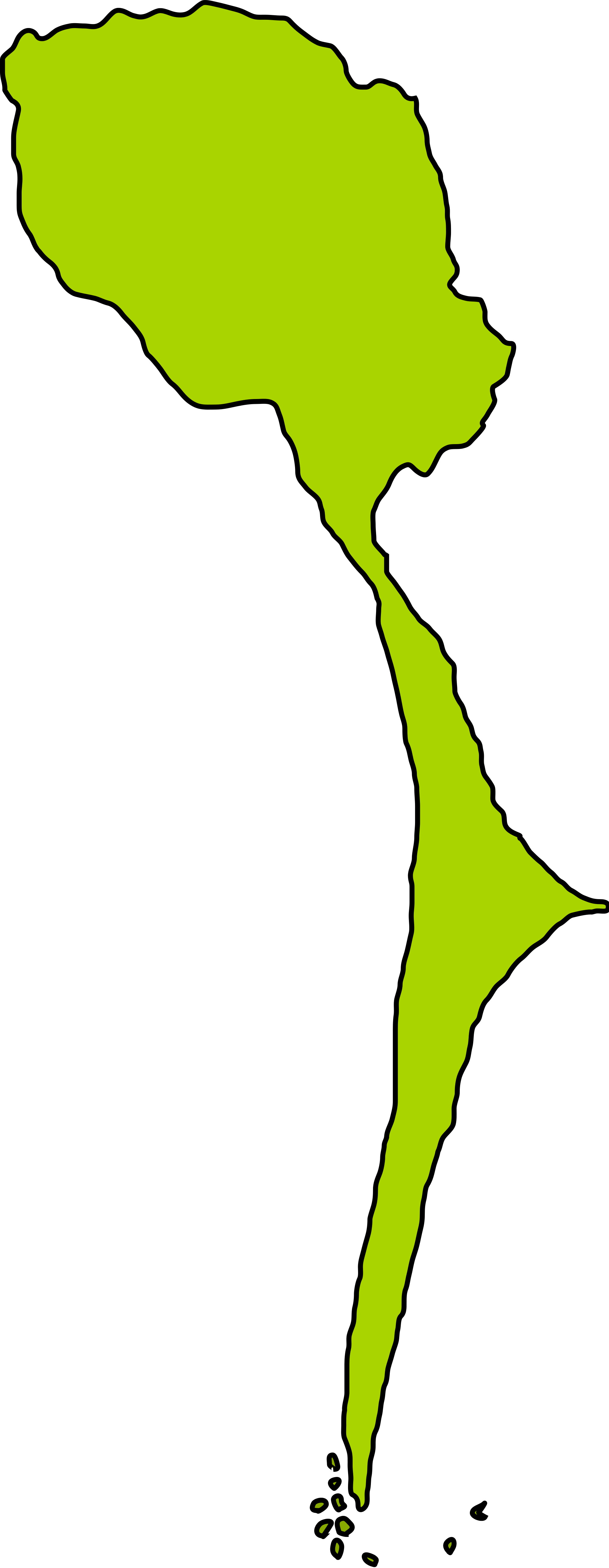Open - Mapa De Isla De Aves (2000x5148), Png Download