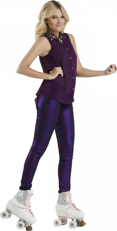 Ambre En Patins - Ambar En Patines De Soy Luna (497x980), Png Download