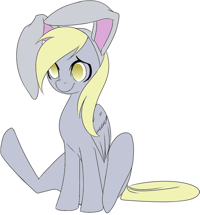 Bunny Ears, Derpy Hooves, Female, Mare, Pegasus, Pony, - Meme (758x774), Png Download