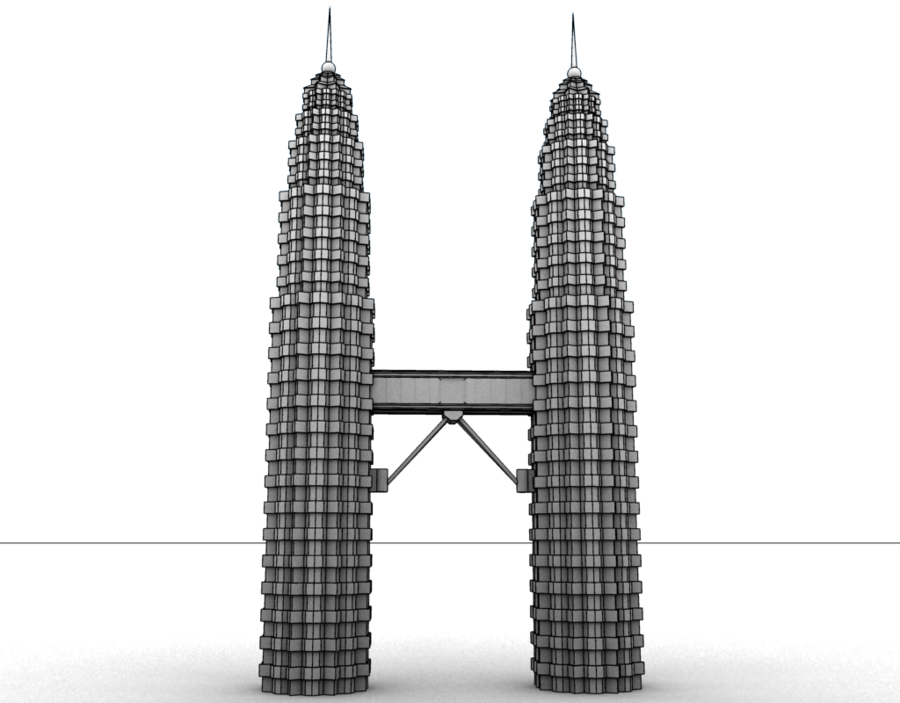 Go To Image - Petronas Twin Towers (900x703), Png Download
