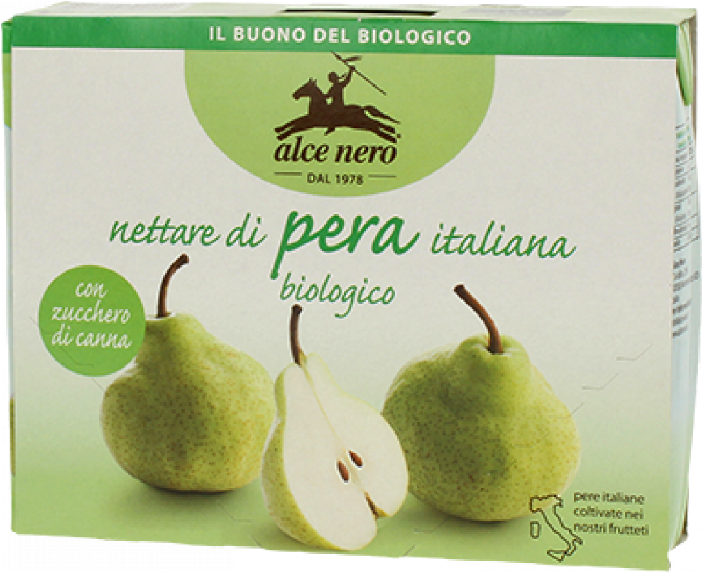 Nettare Di Pera Bio Alce Nero - Alce Nero Organic Pear Nectar, 3-pack – Italian Fresh (988x988), Png Download