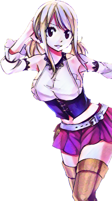 Animes Kawaiis, Anime Mujer, Hadas, Niñas De Cuentos - Fairy Tail Lucy Tartaros (500x652), Png Download