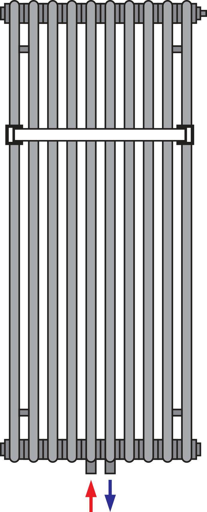 Connection Radiator Delta Twin M - Colorfulness (690x1704), Png Download
