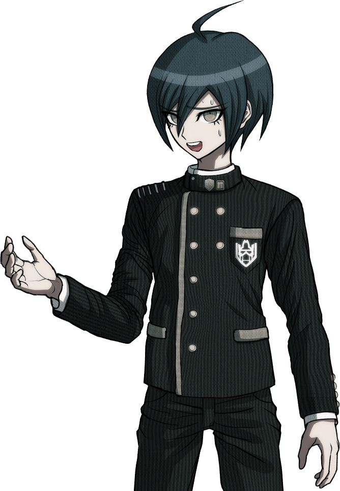 Danganronpa V3 Shuichi Saihara Halfbody Sprite (8) - Danganronpa V3 Shuichi Sprites (668x964), Png Download