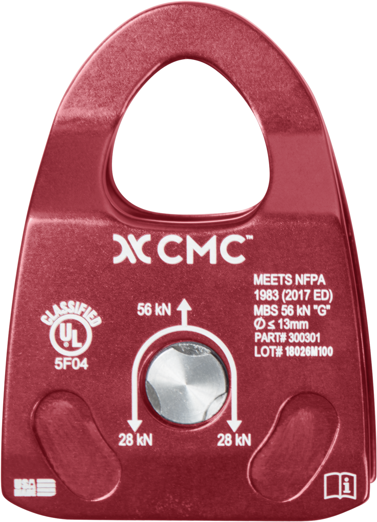 Rescue Pulley - Cmc Pmp Swivel Pulley 2.6 - Pmp Swivel 2.6", Single (1318x1816), Png Download