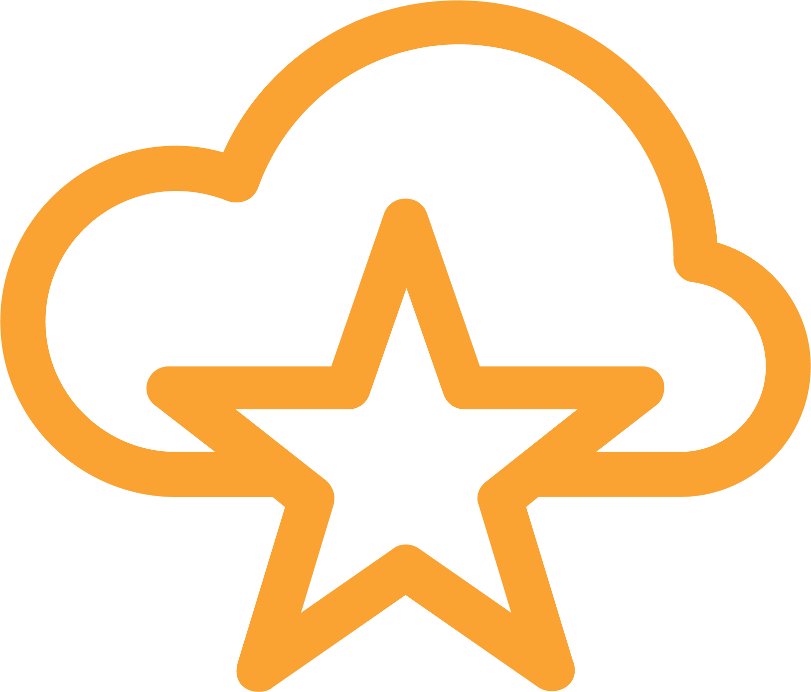Cloud Computing Icon - Tattoo Luna E Stella Significato (1627x1388), Png Download