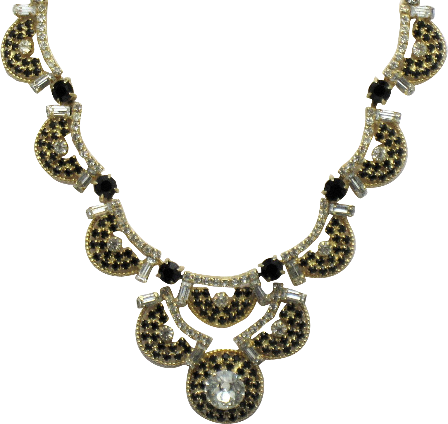 Clip Free Library Classy Hobe Black Rhinestone - Clear Rhinestone Choker (1531x1531), Png Download