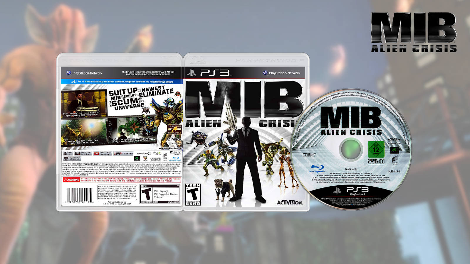 Men In Black 3 Alien Crisis Ps3 Download - Men In Black: Alien Crisis - Nintendo Wii (1600x900), Png Download