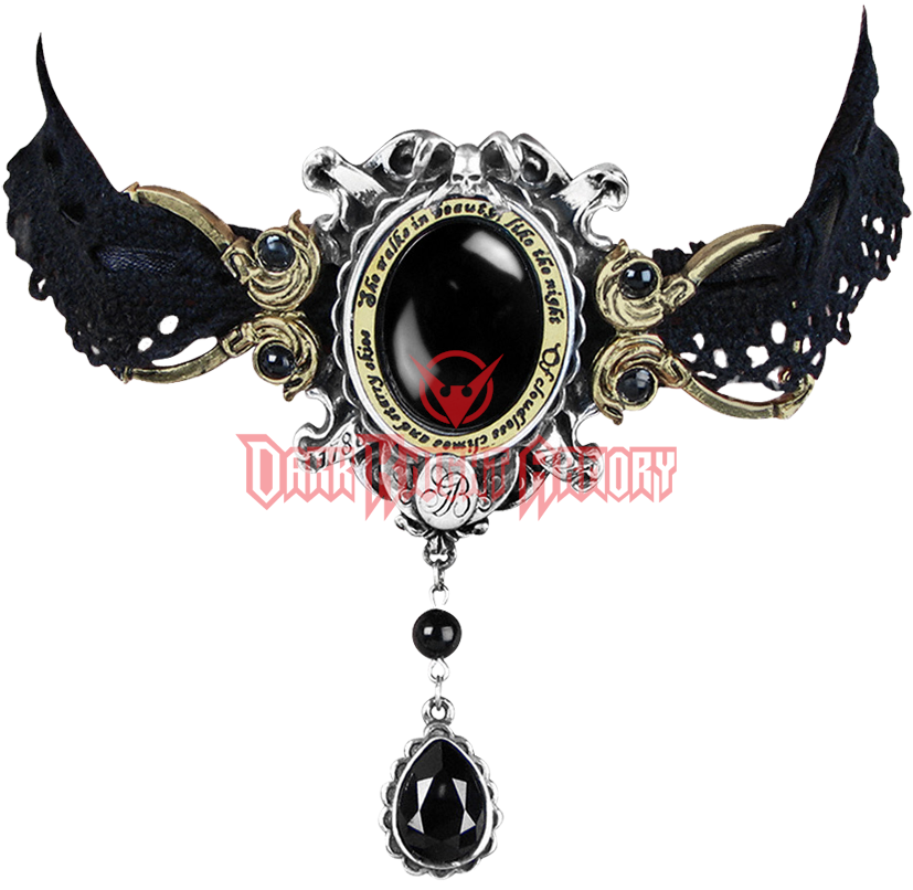 Clip Download She Walks In Beauty Ag P From - Alchemy Gothic She Walks In Beauty Choker (850x850), Png Download