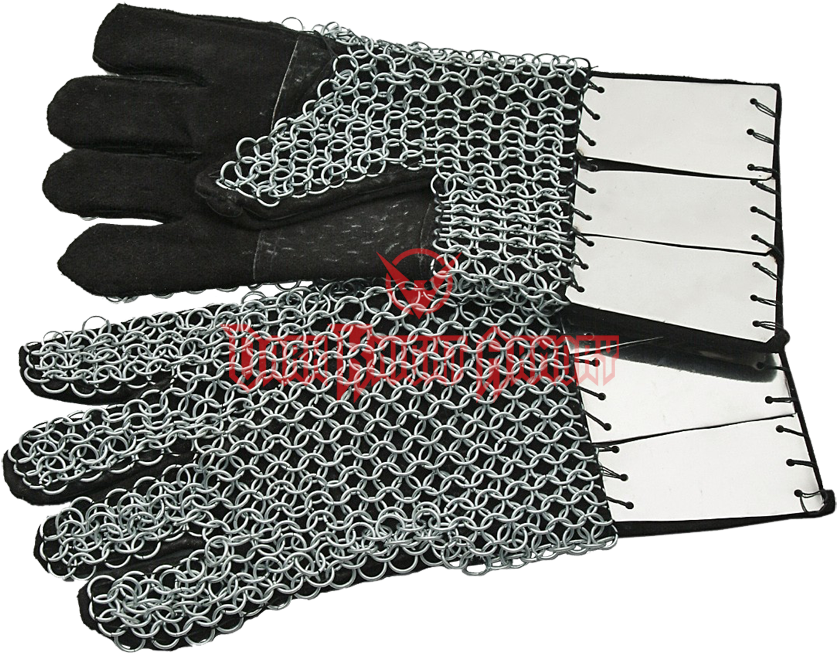 Chainmail Gauntlets With Steel Plates From Dark Knight - Chain Mail (850x850), Png Download