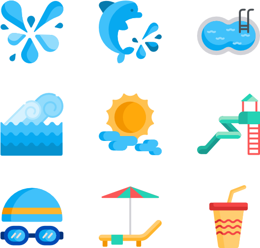 Water Park - Icon (600x564), Png Download