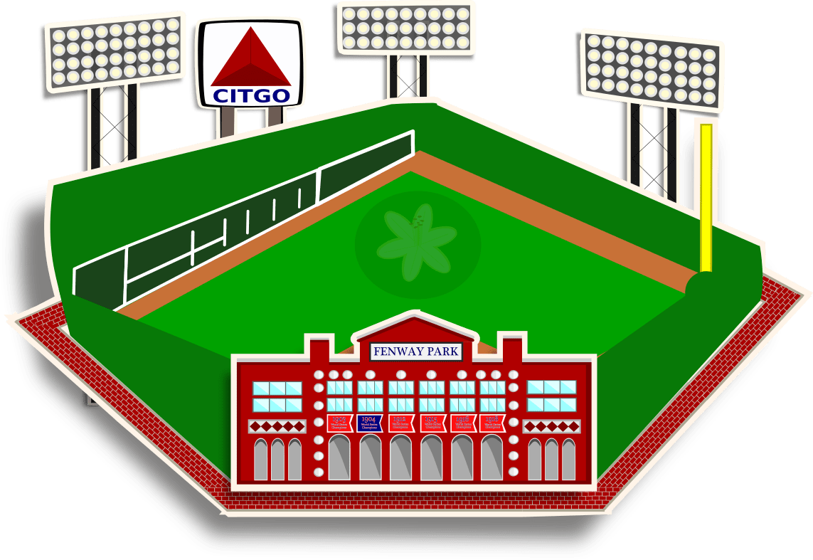 Old Fenway Shape - Fenway Park Icon Png (1143x787), Png Download