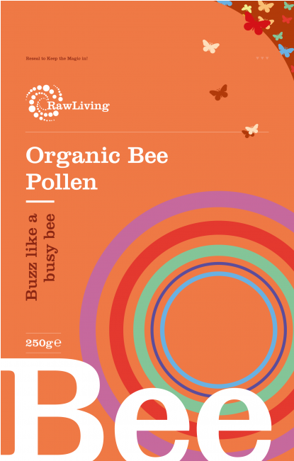 Bee Pollen Organic - Raw Living Organic Carob Powder (650x650), Png Download
