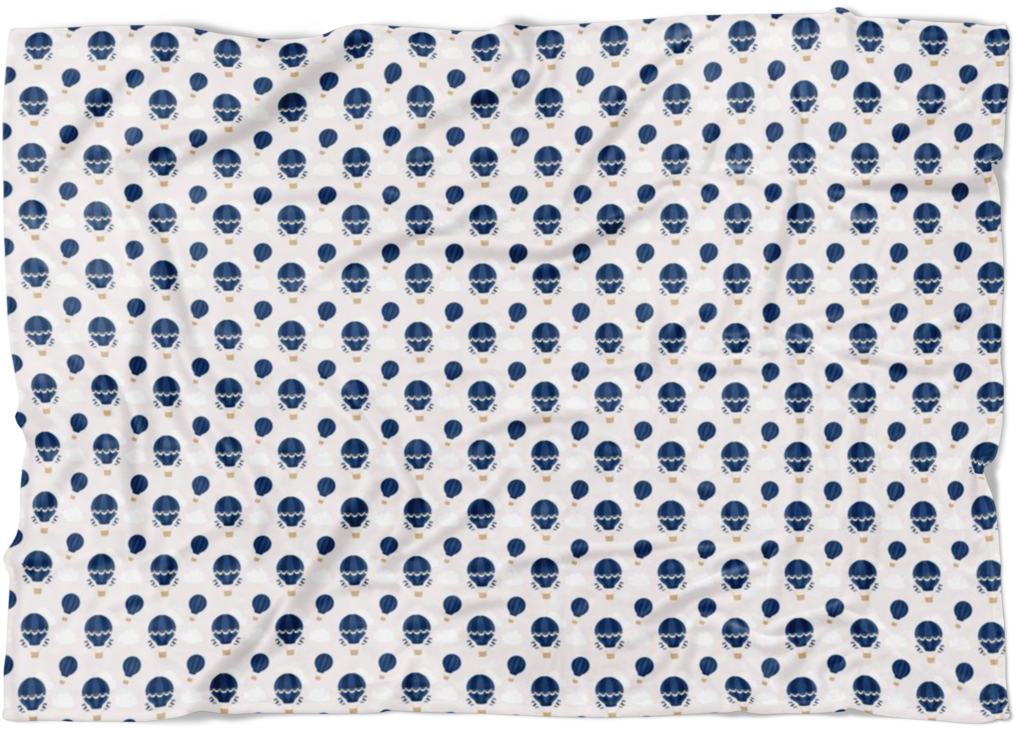 Boy Hot Air Balloon Swaddle Blanket - Pet Sympathy In Silver And Black - Paw Prints And Heart (1024x1024), Png Download