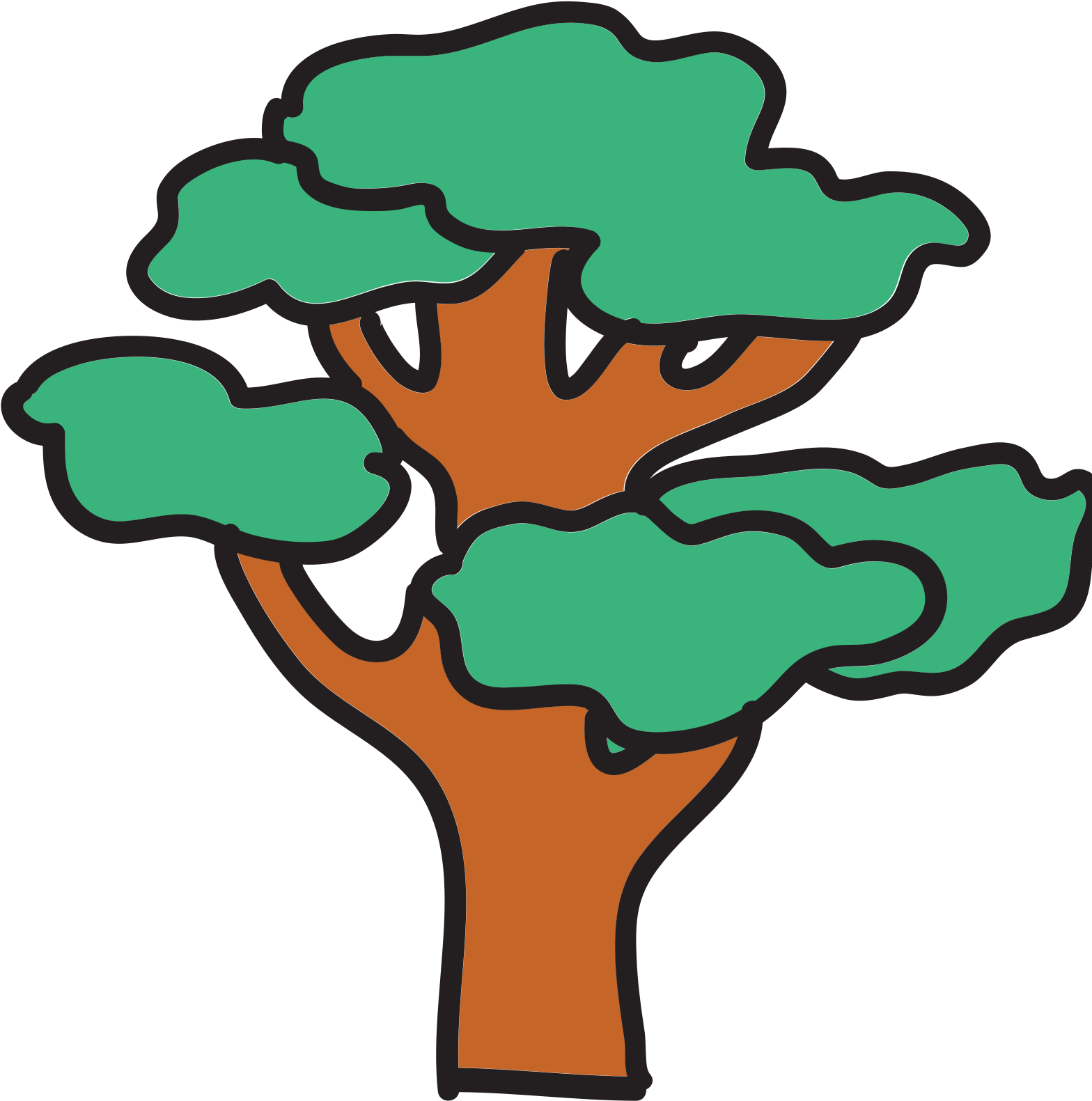 Large Tree Icon - Portable Network Graphics (1600x1600), Png Download