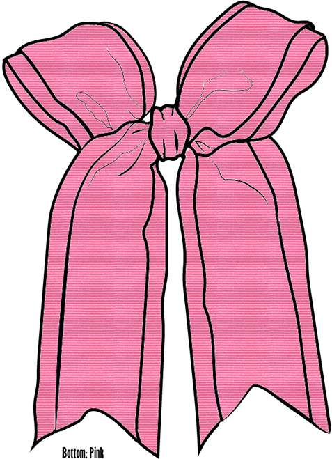 Bow Bottom Ribbon (477x659), Png Download