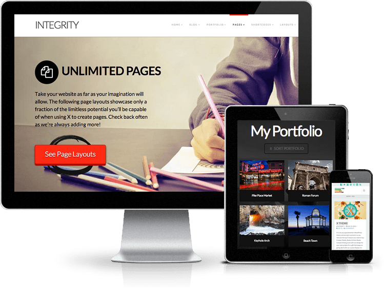 The First Of Its Kind - X Theme Wordpress (749x562), Png Download
