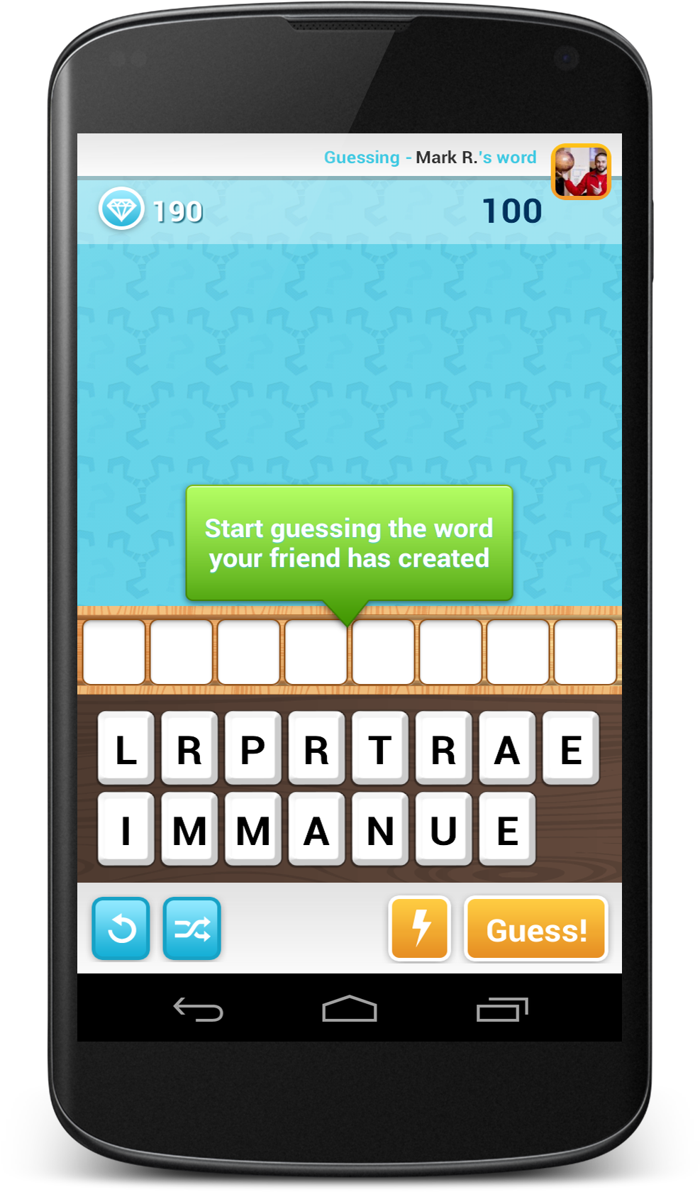 Turn-based Word Game, Whose Basic Gameplay Takes A - Smartphone (1195x1994), Png Download