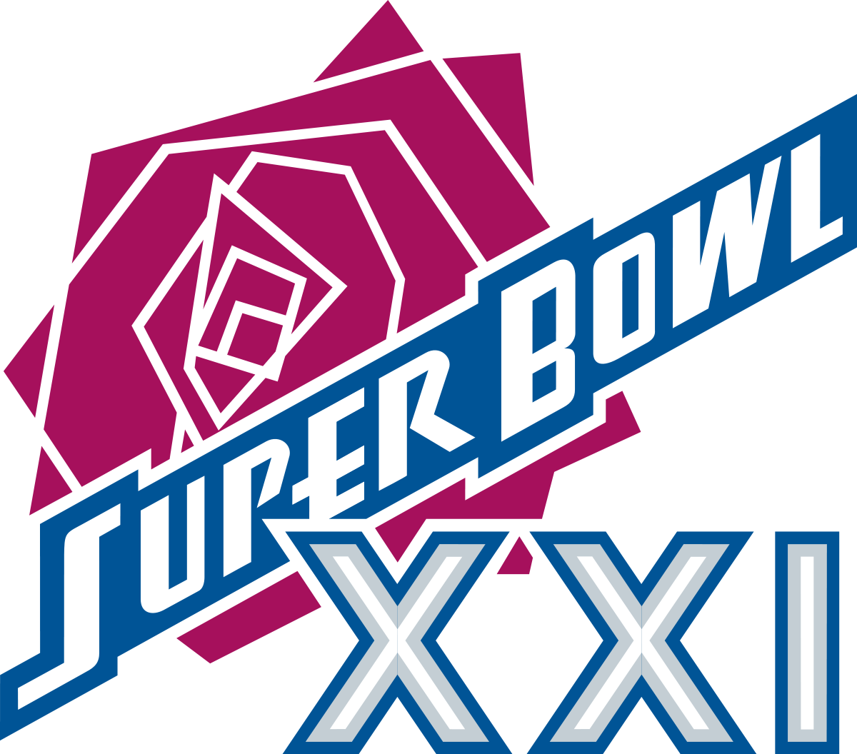 Gatorade Drawing Cold Blue - Super Bowl 21 Logo (1200x1056), Png Download