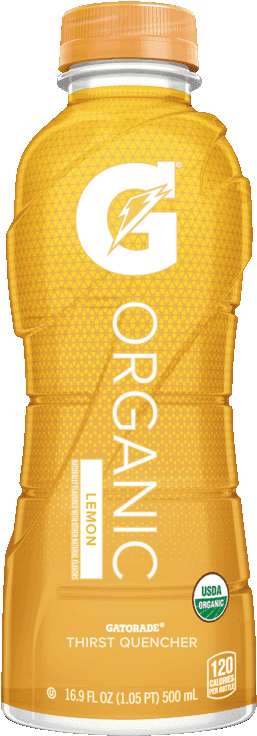 Orange Gatorade Logo - Gatorade Organic Passion Fruit (447x743), Png Download