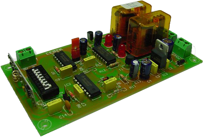 Channel Receiver Circuit Board Transparent Background - Cebek , Tl-8 , 2ch Receiver Flip 12v (695x480), Png Download