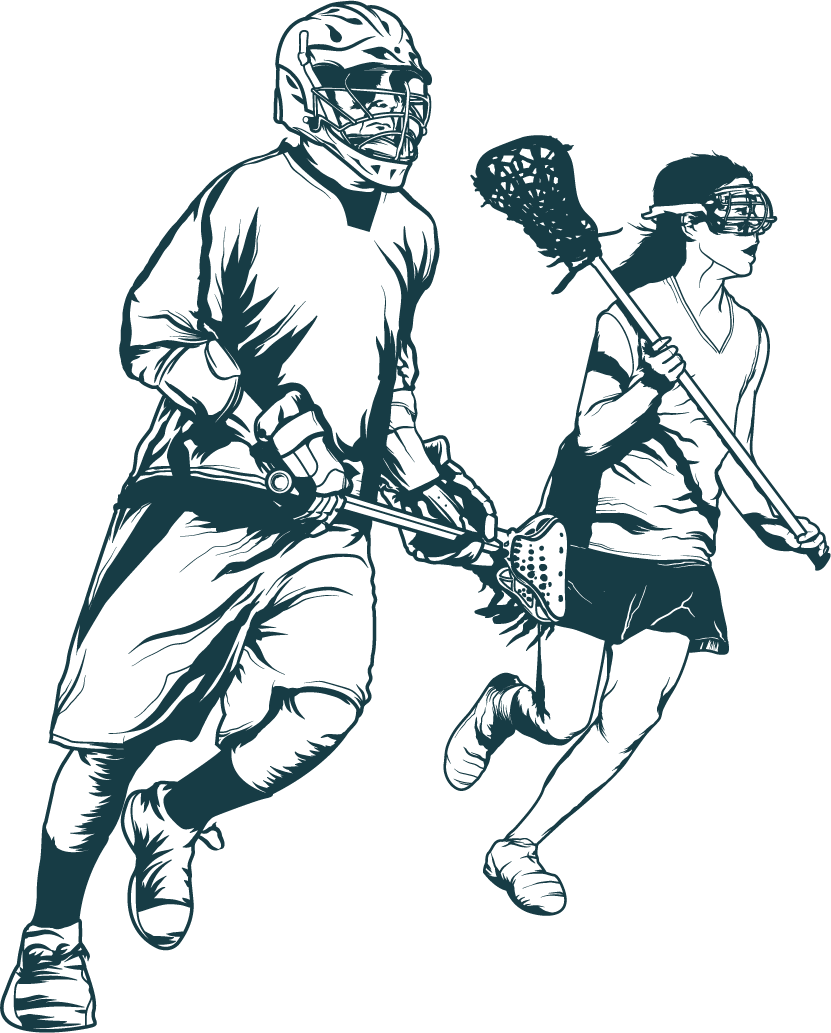 Lacrosse Players Vector Illustration Lacrosse Illustration Free