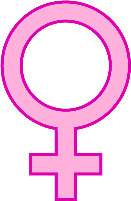 Female - Female Symbol Pink Png (440x675), Png Download