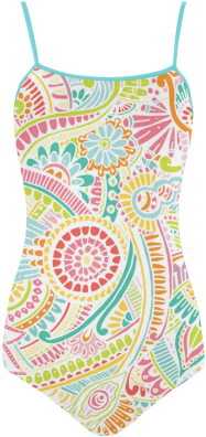 Zz0101 Pink Hippie Flower Watercolor Pattern Strap - Floral Pink Hippie Pattern Round Ornament (500x500), Png Download