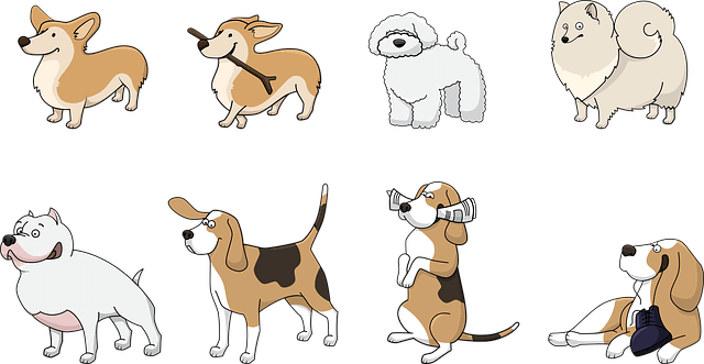 Coloring Pages - Beagle Retrieving Newspaper Dog Puppy Cartoon Drawing (640x331), Png Download