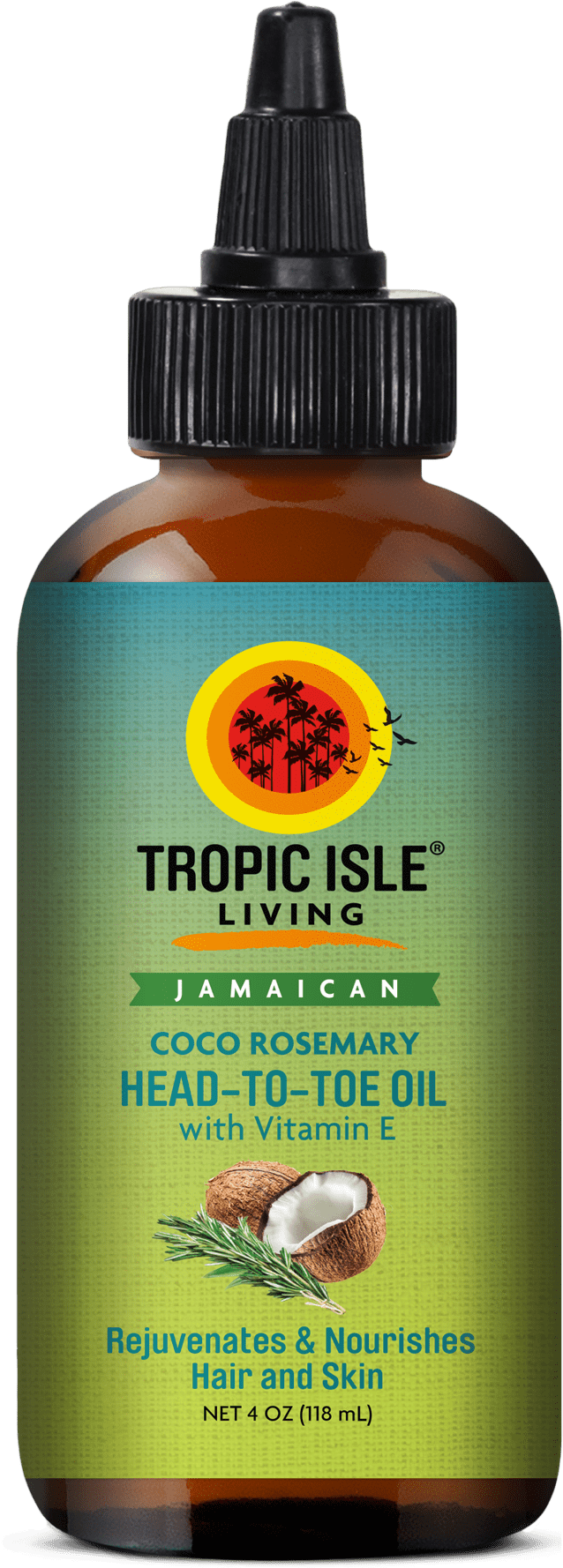 Jamaican Coco Rosemary Head To Toe Oil With Vitamin - Bee (2048x2048), Png Download