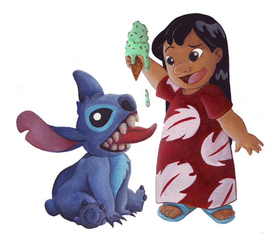 Lilo And Stitch Is One Of My Favorite Disney Movies, - Cartoon (559x500), Png Download