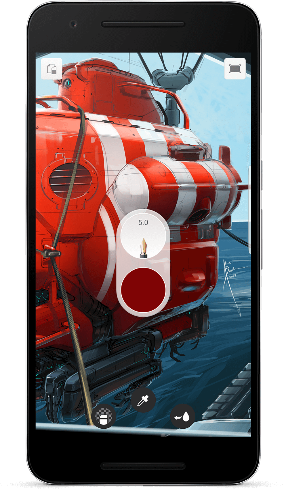 With The Same Paint Engine As Its Powerful Desktop - Autodesk Sketchbook Pro (1064x1741), Png Download