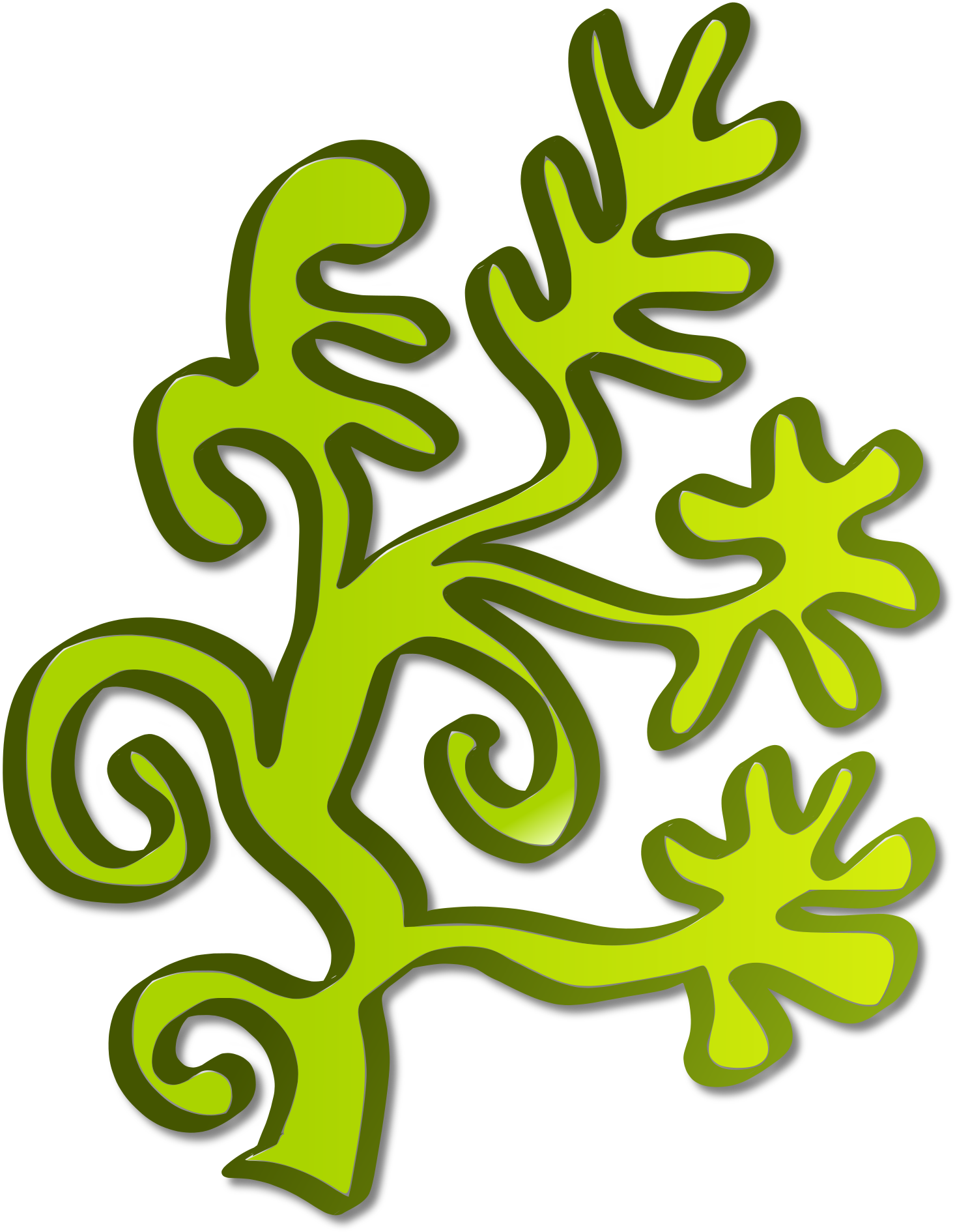 Water Plant Clip Art - Algae Clipart Png (450x596), Png Download