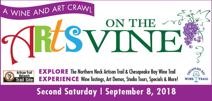 Northern Neck Artisan Trail's Arts On The Vine September - L (680x325), Png Download