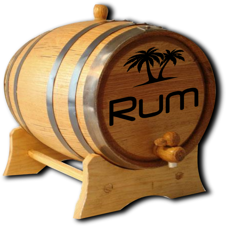 Download Rum Custom Barrel Rum Barrel PNG Image with No Background