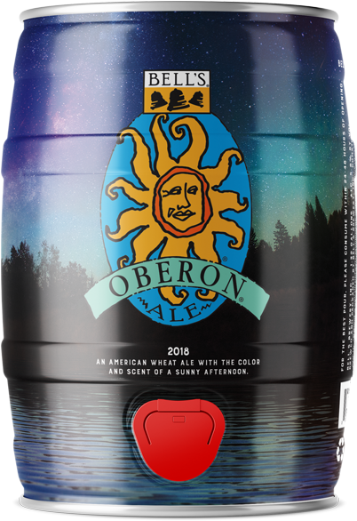 Mini Keg Back - Bells Brewery Oberon (618x618), Png Download