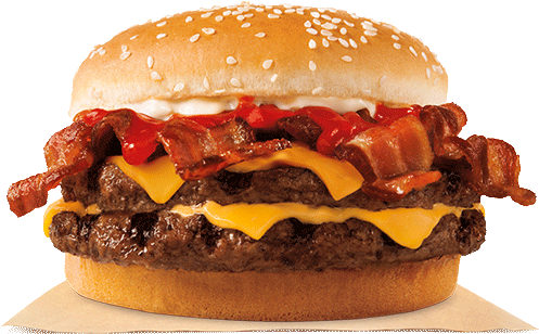 $10 - - Burger King Bacon King (500x540), Png Download