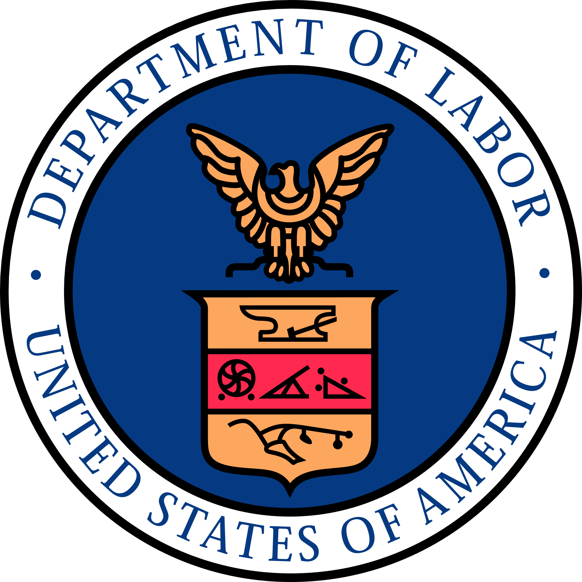 Dol - Secretary Of Labor Seal (2000x2000), Png Download