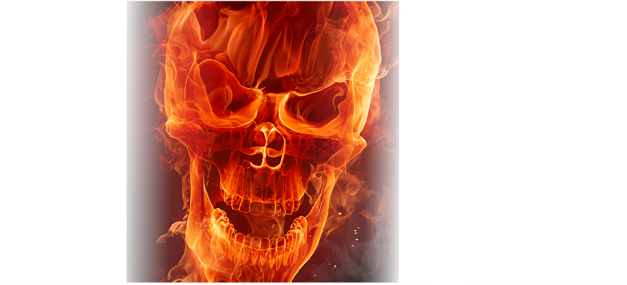 Warning - Fire Skull Journal By Cool Image 9781535412070 (paperback) (1250x417), Png Download