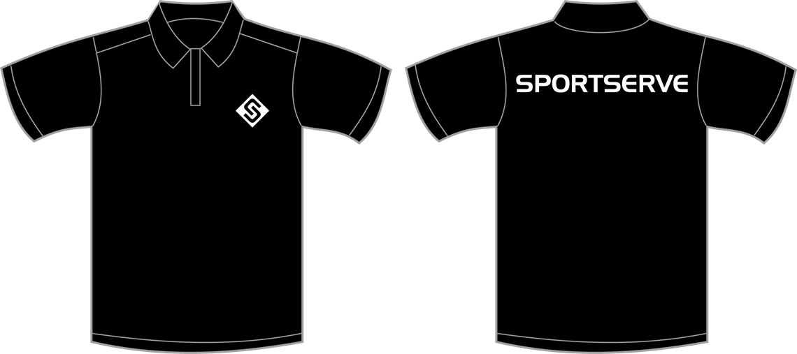 T Shirt Template - Black Polo Shirt Template (1140x507), Png Download