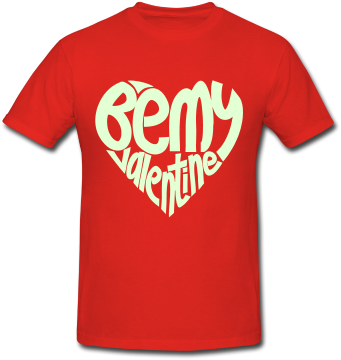 Valentine's Day T Shirts - Printed T Shirts Png (592x378), Png Download