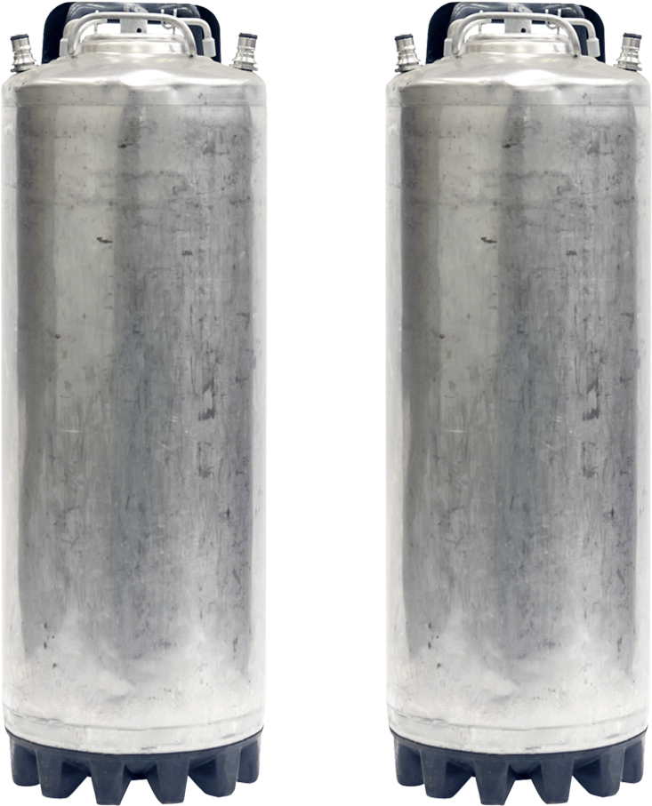 Class 2 Used Ball Lock Keg Two Pack - 5 Gallon Ball Lock Keg Two Pack - Single Handle - Reconditioned (1000x1000), Png Download