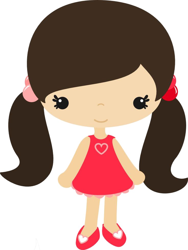 Cute Girl Png Photo - Girl Clipart (736x974), Png Download