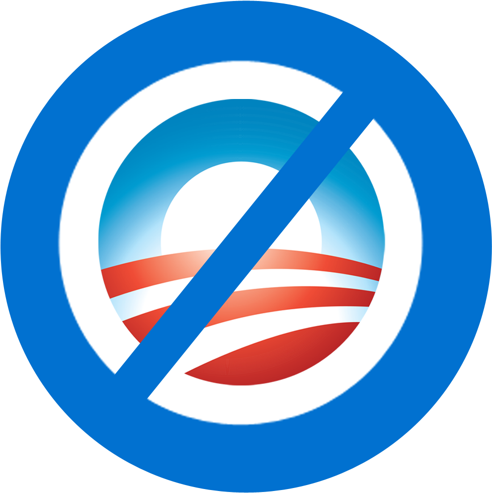 Obama Care Logo Png Download - No Obamacare (1000x1000), Png Download