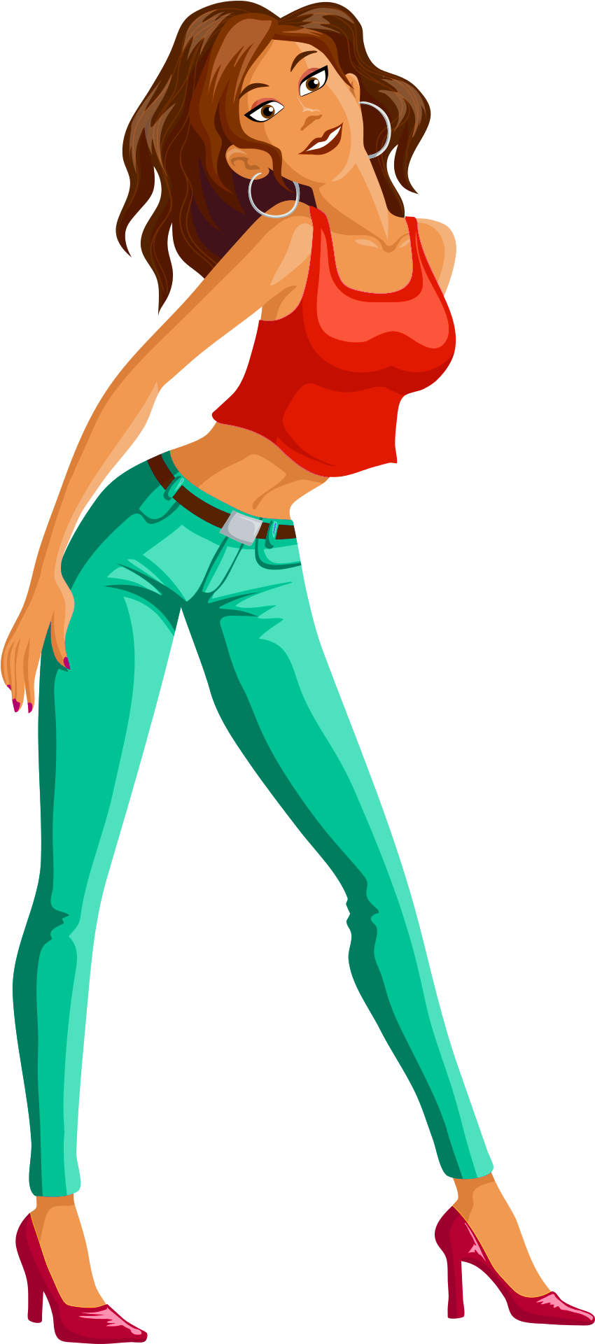 Dance Girl Background Png - Png Dancing Girl (993x2073), Png Download