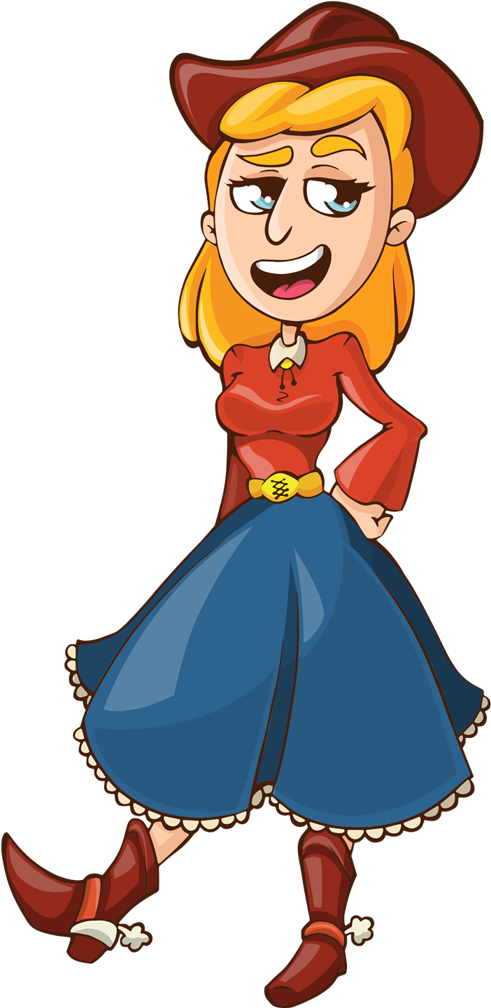 Image Freeuse Download At Getdrawings Com Free For - Wild West Woman Cartoon (1000x1440), Png Download