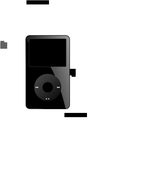 Ipod Black Old Clipart Png For Web (546x598), Png Download