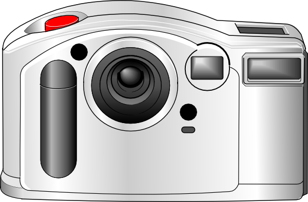 Clip Art Digital Camera (600x394), Png Download